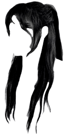 black hair long