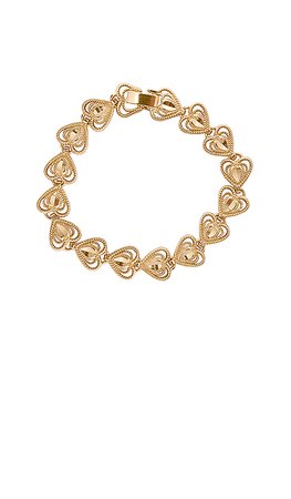 Vanessa Mooney The Heart Bracelet in Gold | REVOLVE