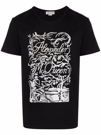 Alexander McQueen logo-print short-sleeved T-shirt - Farfetch