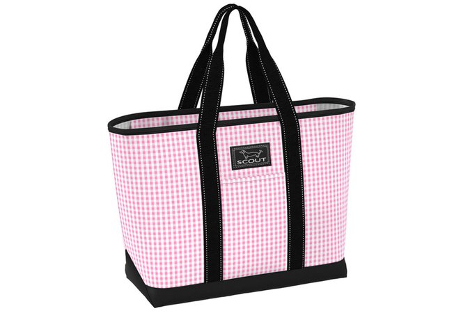 Pink and Black Beach Bag/Tote