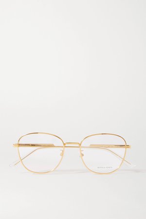 Gold Round-frame gold-tone and acetate optical glasses | Bottega Veneta | NET-A-PORTER