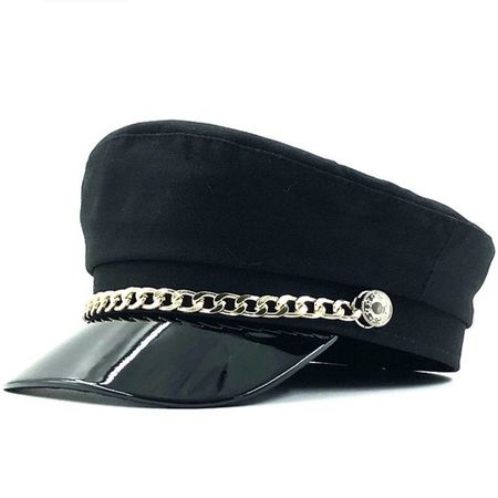 New Winter Hats Women Wool Newsboy Caps Chain Decoration Visor Caps Female Vintage Military Hats - Price history & Review | AliExpress Seller - jiangxihuitian Official Store | Alitools.io