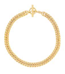 Small Curb Chain 18Kt Gold-Plated Sterling Silver Necklace | Tilly Sveaas - Mytheresa