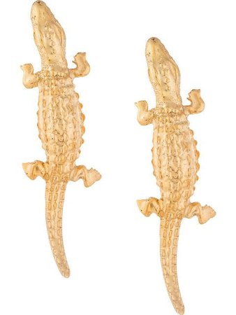 Natia X Lako Long Lizard Earrings