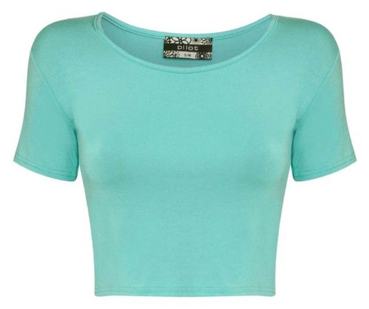 Turquoise Crop Top