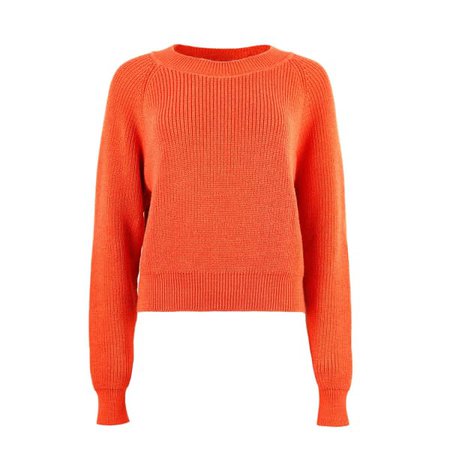 Organic Sweater In Coral Red | blonde gone rogue | Wolf & Badger