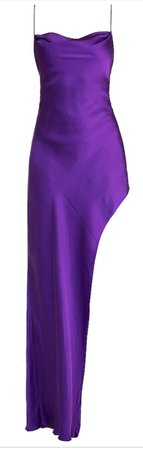 purple slip dress