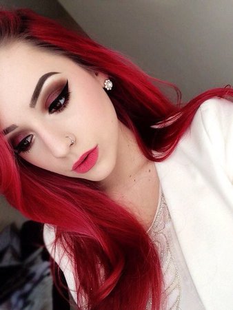 40 Dark Red Hair Color Ideas | herinterest.com/