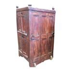 Consigned Antique Wardrobe Old Doors Indian Furniture Iron Storage Cabinet - Traditional - Armoires And Wardrobes - by Mogul Interior