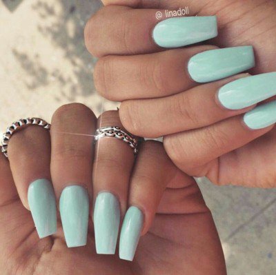 mint green nails - Google Search