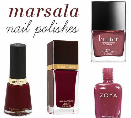 marsala finger nail polish - Google Search