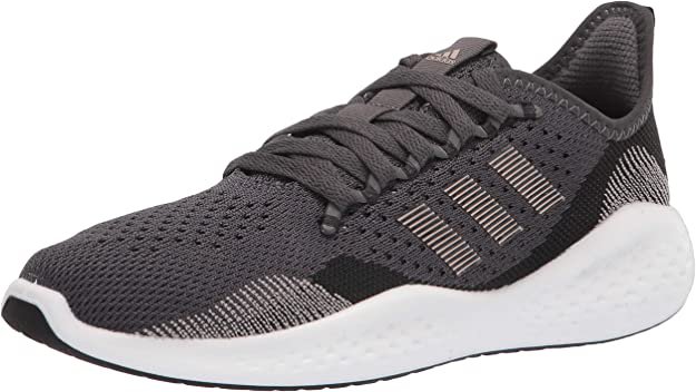 Amazon.com | adidas womens Fluidflow 2.0 Running Shoe, Black/Champagne Metallic/Grey, 7.5 US | Road Running