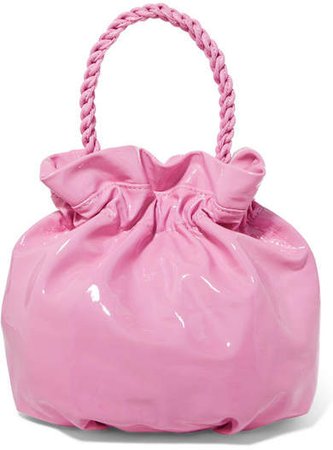 STAUD - Grace Patent-leather Tote - Pink