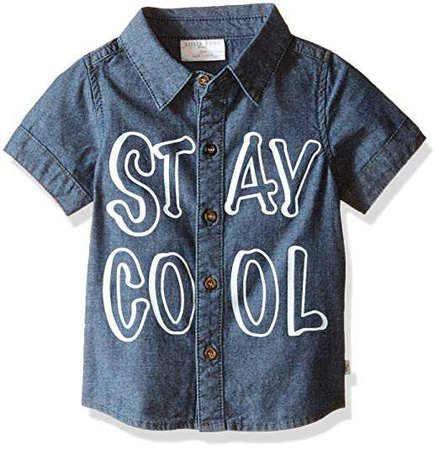 Amazon.com: Rosie Pope Baby Boys' Short Sleeve Stay Cool Button Down Shirt: Clothing