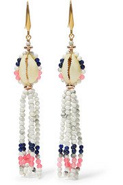 Saskia Diez | Gold pearl hoop earrings | NET-A-PORTER.COM