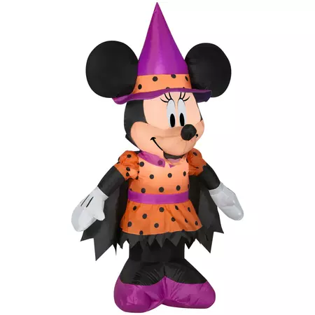 Gemmy Airblown Inflatable Minnie as Witch Disney, 4 ft Tall, Multicolored - Walmart.com
