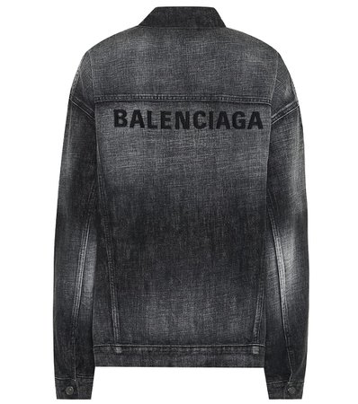 Balenciaga - Logo denim jacket | Mytheresa