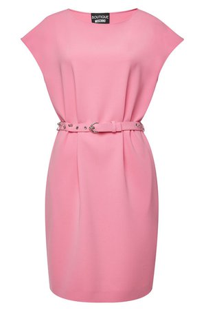 Boutique Moschino - Mini Dress with Belt - pink