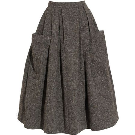 Dark Grey High Waisted Skirt