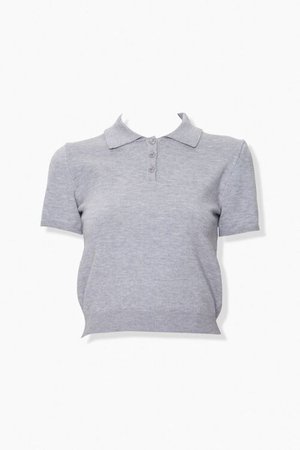 Ribbed-Trim Polo Shirt