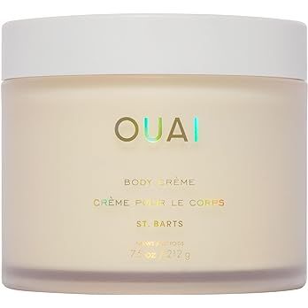 Amazon.com : OUAI Body Cream, St. Barts - Hydrating Whipped Body Cream with Cupuaçu Butter, Coconut Oil and Squalane - Softens Skin and Delivers Healthy-Looking Glow - Sulfate-Free Skin Care - 7.5 Oz : Beauty & Personal Care