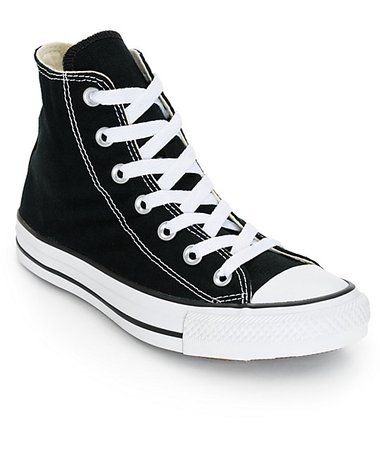 converse - black and white - high top