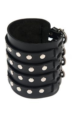 Studded Leather Cuff Bracelet