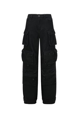 The kript mid waist baggy jeans