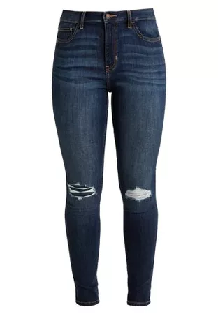 Hollister Co. Jeans Skinny Fit - dark blue - Zalando.co.uk