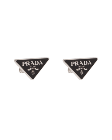 Black Prada Symbole earrings | Prada