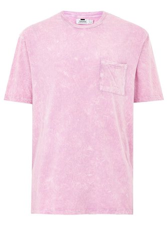 Pink Acid Wash Oversized T-Shirt - TOPMAN USA