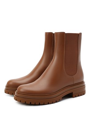 Женские коричневые кожаные ботинки GIANVITO ROSSI — купить за 73950 руб. в интернет-магазине ЦУМ, арт. G73462.20G0M.CLNCU0I