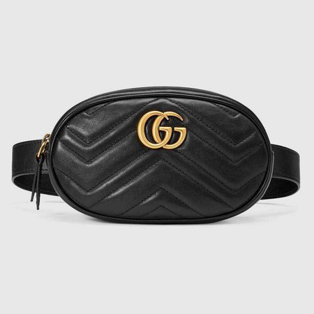 GG Marmont matelassé leather belt bag - Gucci Belt Bags 476434DSVRT1000
