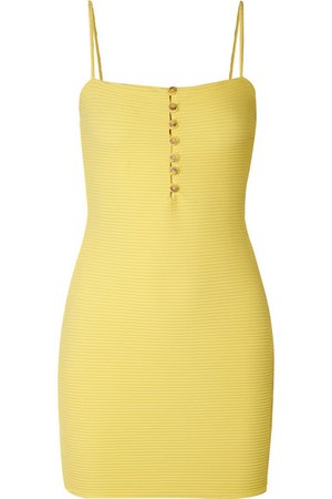 ViX | Sunkisses ribbed stretch-jersey mini dress | NET-A-PORTER.COM