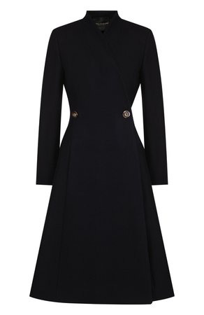 Однотонное шерстяное пальто ERIKA CAVALLINI синего цвета — купить за 62300 руб. в интернет-магазине ЦУМ, арт. A8/P/P8AM02