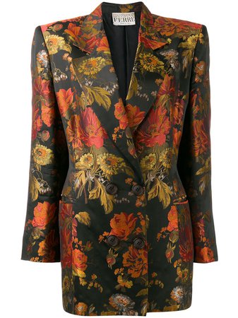 Gianfranco Ferré Pre-Owned 1990s Floral Brocade Jacket - Farfetch