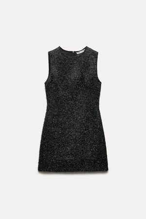 SHINY MINI DRESS ZW COLLECTION - Black | ZARA United States