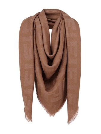 Fendi FF motif shawl scarf