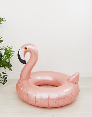 Sunnylife rose gold flamingo pool ring | ASOS