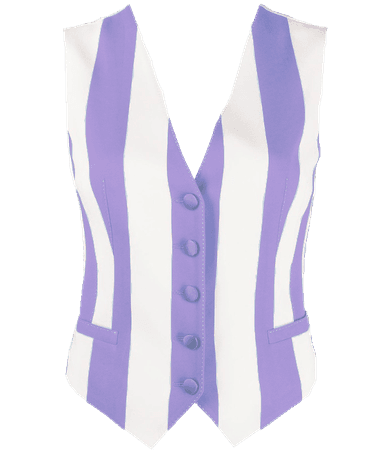 Dolce & Gabbana Striped Silk Waistcoat - Purple (Dei5 Edit)