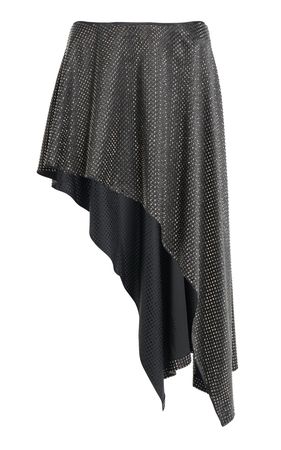 Asymmetric Crystal Satin Mini Skirt By Stella Mccartney | Moda Operandi