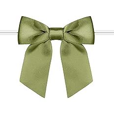 Bows Sage Green Satin Ribbon