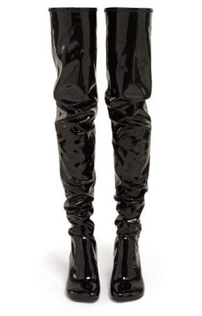 Leather High Knee Boots
