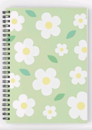 Preppy green notebook