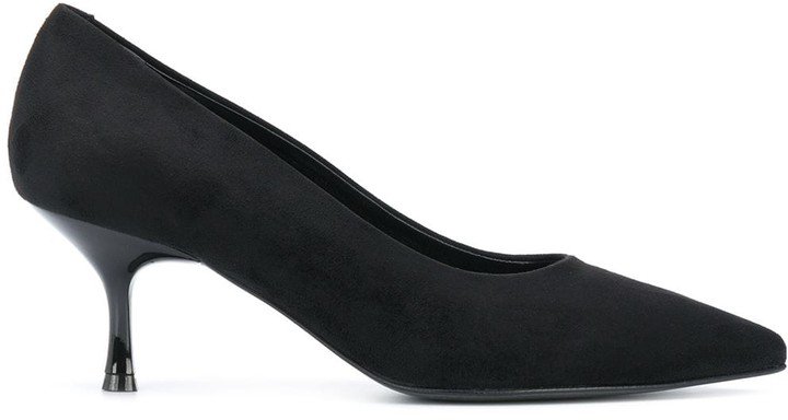 Pointed Low-Heel Pumps