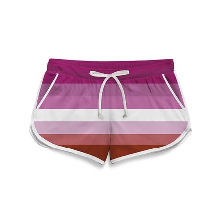 Lesbian flag shorts