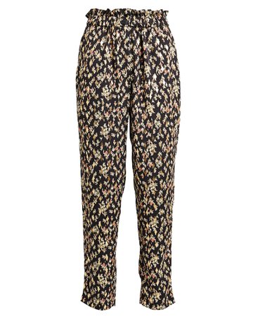 Clover Pleated Floral Pants