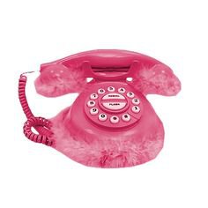 pink fuzzy phone