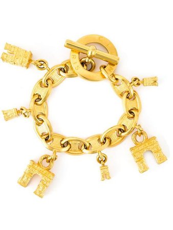 Céline Pre-Owned Arc de Triomphe charm bracelet $965 - Buy Online - Mobile Friendly, Fast Delivery, Price