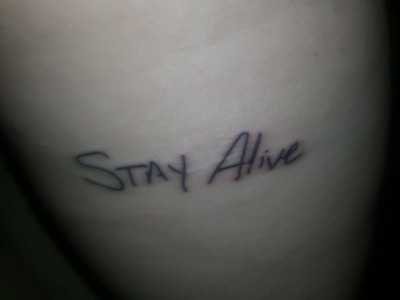 The Story of My Stay Alive Tattoo – Dear Anxiety- We Need To Talk